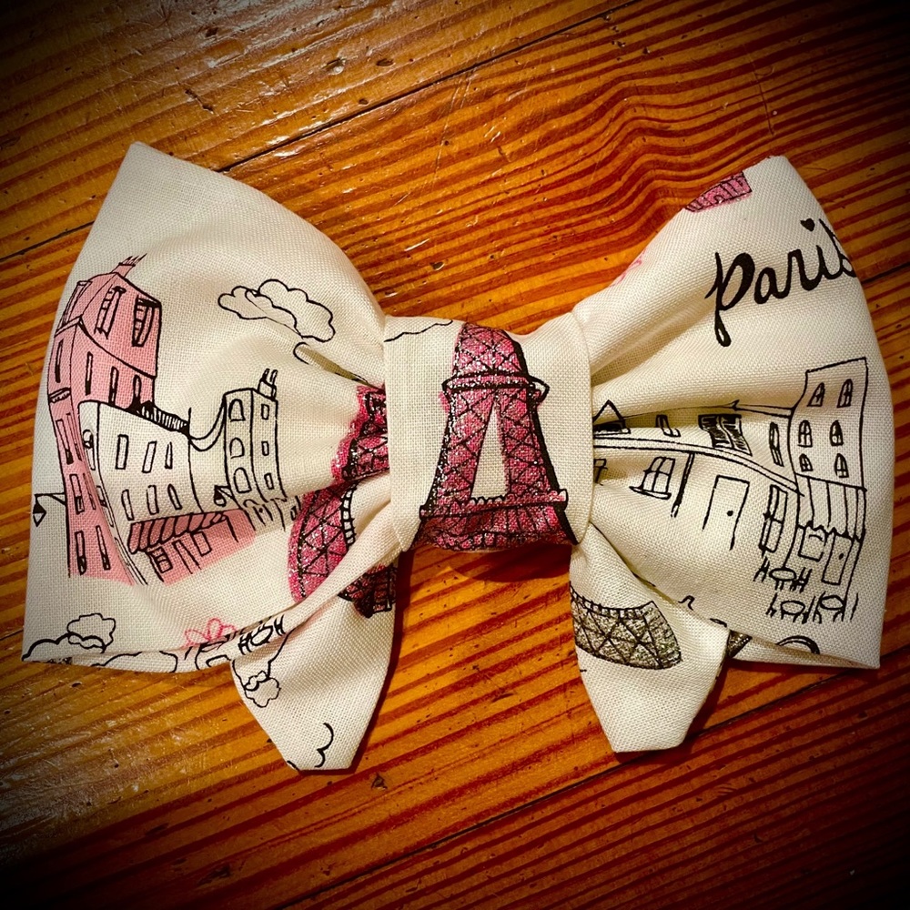 Paris France Girls Hair Bow